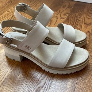Timberland suede chunky sandals.